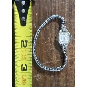 12 k Rgr Bezel 10k Gf Top Vintage Accro Mechanical Watch 17-jewel Swiss movement